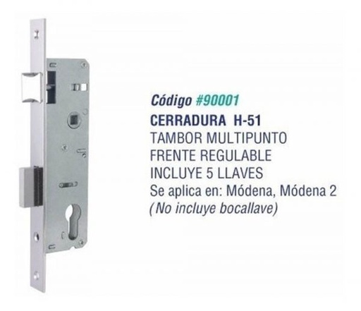 CERRADURA H-51 MOD IC04000293P/93625